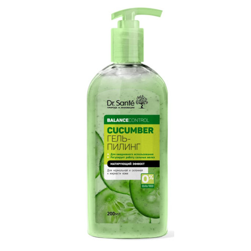 Гель-пилинг для лица Dr.Sante Cucumber Balance Control 200 мл