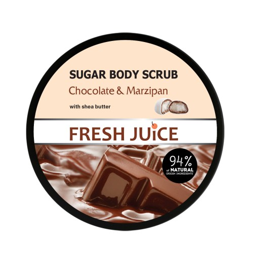Цукровий скраб для тіла Fresh Juice Chocolate & Marzipan 225 мл