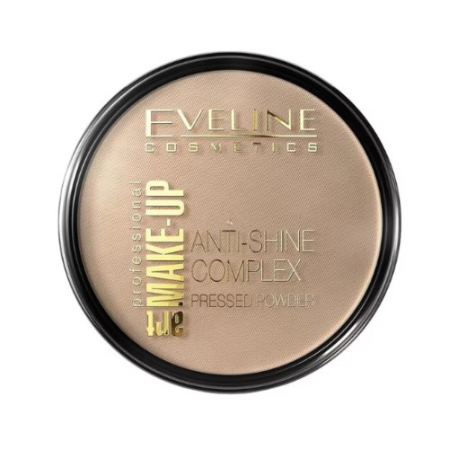 Компактна пудра Eveline Anti-Shine Complex Pressed Powder 35 Golden Beige