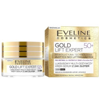 Крем-сироватка для обличчя Eveline Cosmetics Gold Lift Expert 50+ мульти-живильний 50 мл