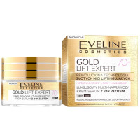 Крем-сироватка для обличчя Eveline Cosmetics Gold Lift Expert 70+ Multi Repair Cream Serum 50 мл