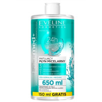 Міцелярна вода Eveline Cosmetics Facemed+ 3in1 матуюча 650 мл
