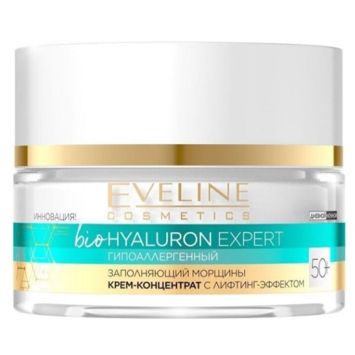 Крем-концентрат Eveline Cosmetics Bio Hyaluron Expert 50+ ультраувлажняющий 50 мл