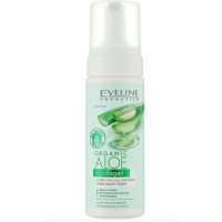 Очищаюча пінка для вмивання Eveline Cosmetics Organic Aloe + Collagen 150 мл