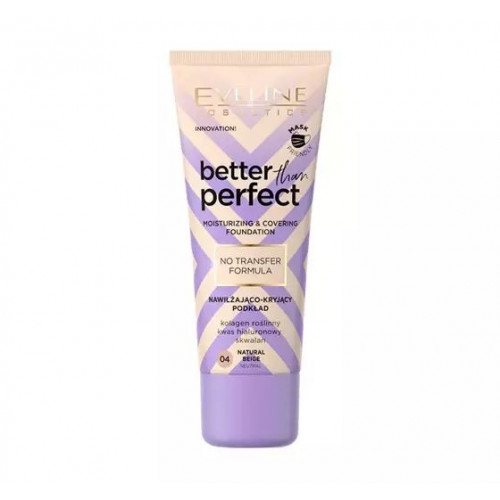 Стійка зволожуюча тональна основа Eveline Better Than Perfect №04 Natural beige 