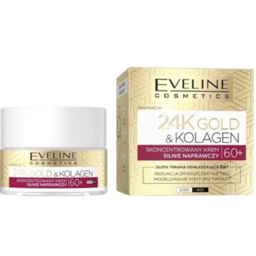 Крем для обличчя Eveline Cosmetics 24K Gold & Collagen Revitalizing Cream 60+ 50 мл