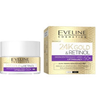 Крем-ліфтінг для обличчя Eveline Cosmetics 24K Gold & Retinol Lifting Cream 50+  50 мл