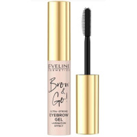 Гель для брів Eveline Brow & Go! Eyebrow Gel З ефектом ламінування сильної фіксаці