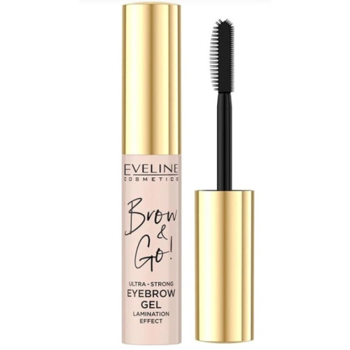 Гель для брів Eveline Brow & Go! Eyebrow Gel З ефектом ламінування сильної фіксаці