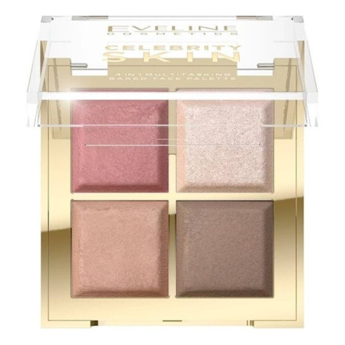 Палетка для контурінгу Eveline Cosmetics Celebrity Skin 4 в 1 багатофункціональна