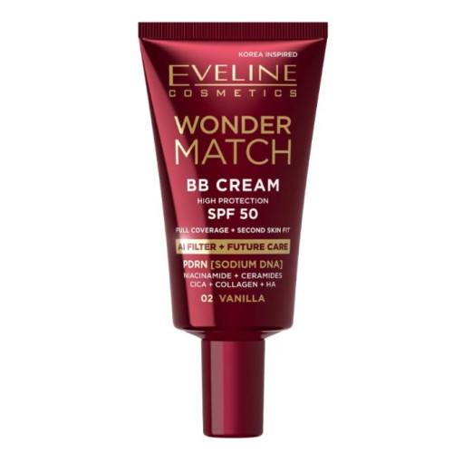 BB-крем для обличчя Eveline Cosmetics Wonder Match BB Cream SPF 50 02 Vanilla 30 мл