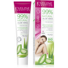 Крем для депиляции Eveline Cosmetics Natural Aloe Vera для чувствительной кожи ног рук и бикини 125 мл