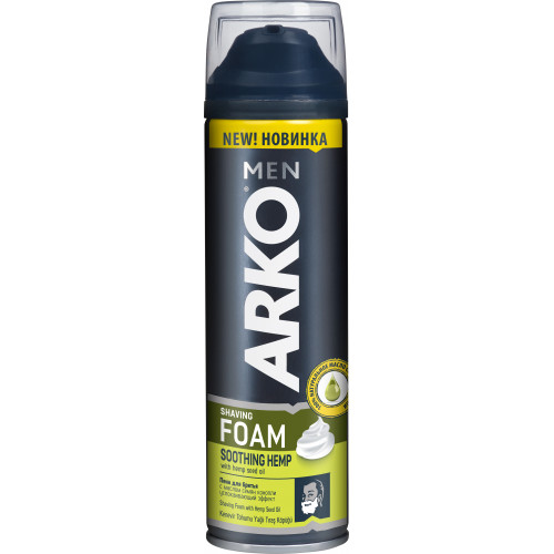 Пена для бритья Arko Soothing Hemp 2в1 300 мл