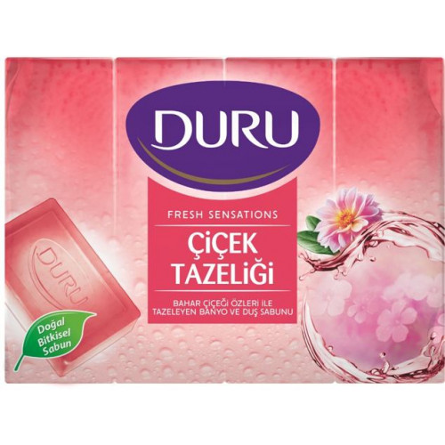 Мыло Duru Fresh Sensations цветочное облако 4 шт по 150 гр экопак