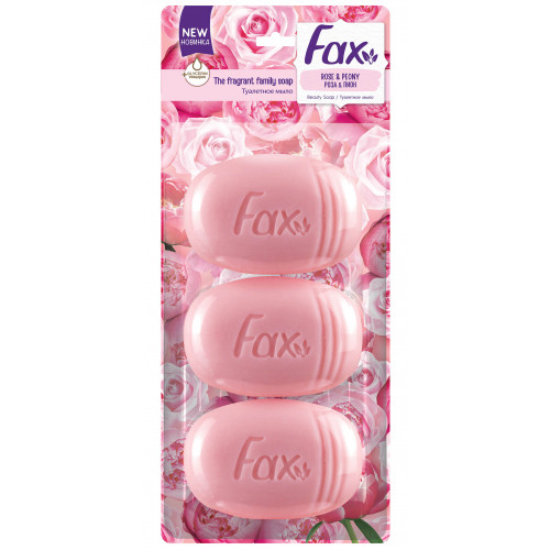 Мило Fax аркуш Pink Flowers 3 шт по 100 гр