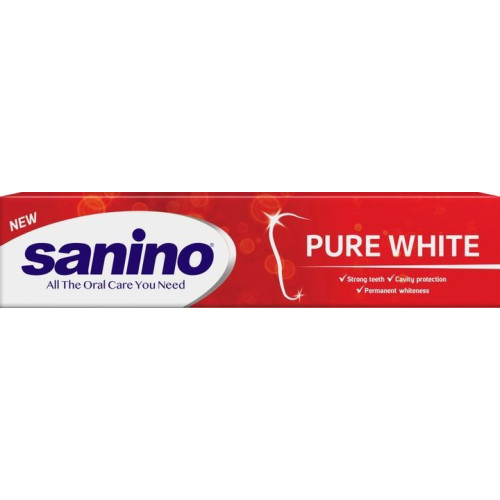 Зубна паста Sanino Pure White Відбілювальна 90 мл