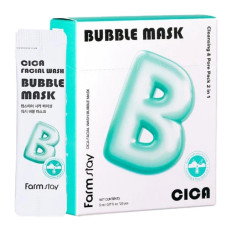Пузырьковая маска Farmstay с центелой Cica Facial Wash Bubble Mask 5 мл