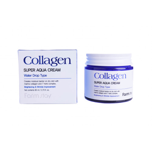 Зволожуючий крем для обличчя з колагеном FarmStay Collagen Super Aqua Cream 80 мл