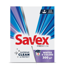 Пральний порошок Savex для ручного прання Premium White&Colors 300 гр