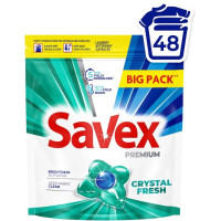Капсулы для стирки Savex Crystal Fresh 48 шт