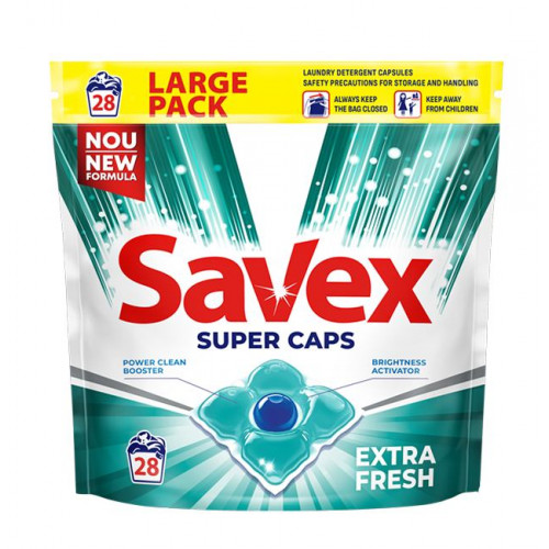 Капсулы для стирки Savex Extra Fresh 28 шт