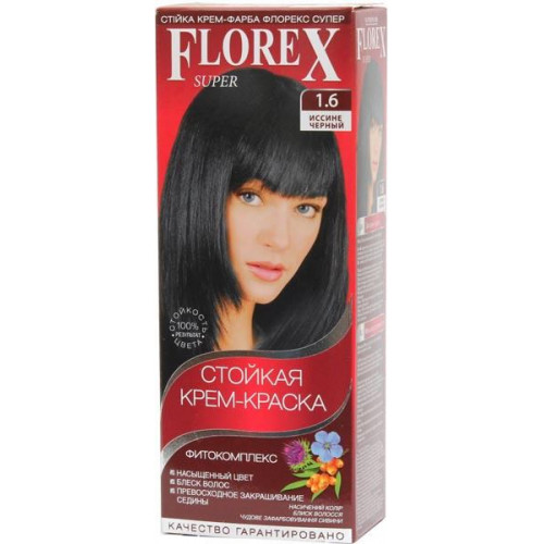 Краска для волос Florex 1.6 Иссене-черный