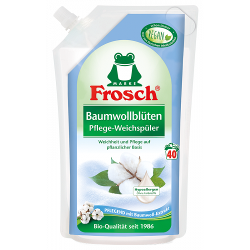 Кондиционер-ополаскиватель Frosch Свежесть Цветы Хлопка 1 л 