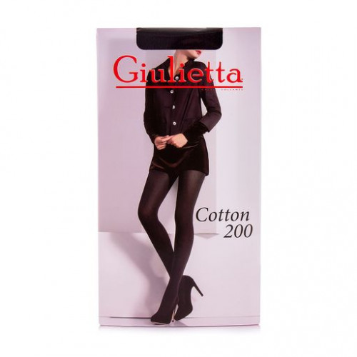 Колготки женские Giulietta COTONE 200 den размер 3 nero