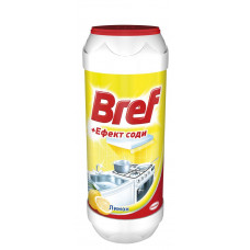 Порошок для чистки кухни Bref Эффект соды Лимон 500 г