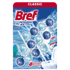 Туалетний блок для унітазу Bref Classic Power Aktiv Ocean 3 шт по 50 гр