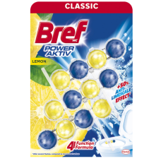 Туалетний блок для унітазу Bref Classic Power Aktiv Lemon 3 шт по 50 гр