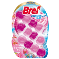 Туалетний блок Bref Premium Brilliant Gel Spring Rain 3 шт по 42 гр