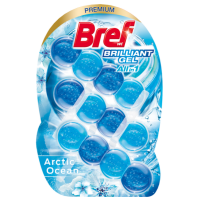 Туалетний блок Bref Premium Brilliant Gel Arctic Ocean 3 шт по 42 гр