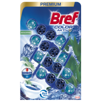 Туалетний блок для унітазу Bref Premium Color Aktiv Eucalyptus 4 шт по 50 гр