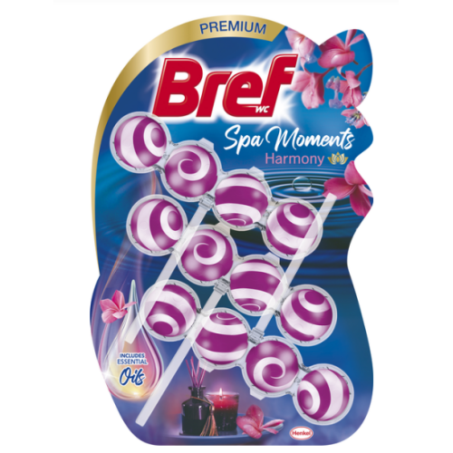Туалетный блок для унитаза Bref Premium Spa Moments Harmony 3 шт по 50 гр