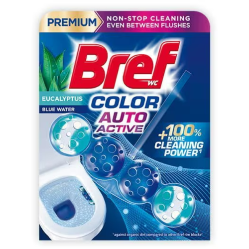 Туалетний блок для унітазу Bref Premium Color Aktiv Eucalyptus 50 гр