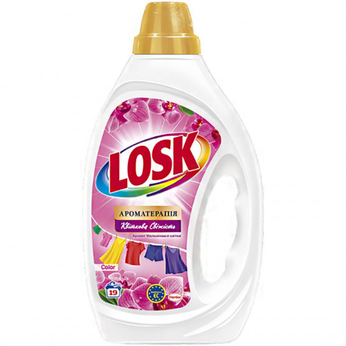 Гель для стирки Losk Color Ароматерапия с ароматом Малазийских цветов 855 мл