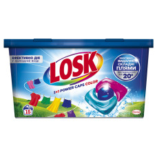 Капсулы для стирки Losk трио Color 15 шт