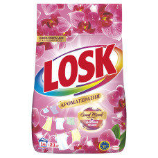 Стиральный порошок Losk автомат Ароматерапия Эфирные масла и Малайзийский цветок 2.1 кг