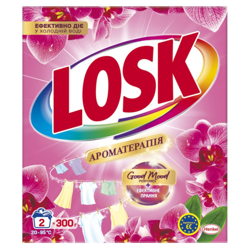 Стиральный порошок Losk автомат Ароматерапия Малазийские цветы 300 гр
