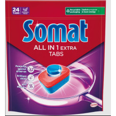 Таблетки для посудомоечной машины Somat All in 1 Extra 24 шт