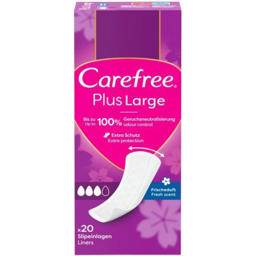 Прокладки ежедневные Carefree plus Large Fresh 20 шт