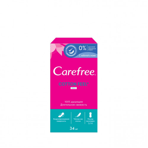Прокладки щоденні Carefree Cotton 34 шт