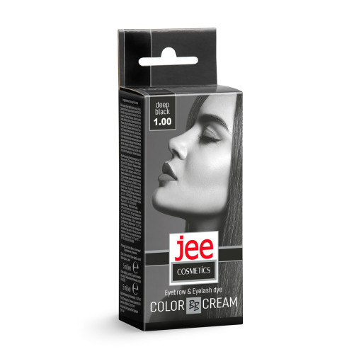 Краска для бровей и ресниц Jee Cosmetics Глубокий черный №1.00