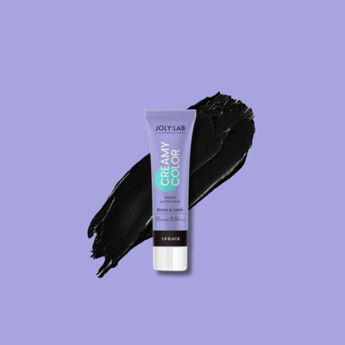 Краска Joly:Lab для бровей и ресниц черная Creamy Color 15 мл