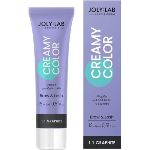 Краска Joly:Lab для бров и ресниц графитовая Creamy Color 15 мл