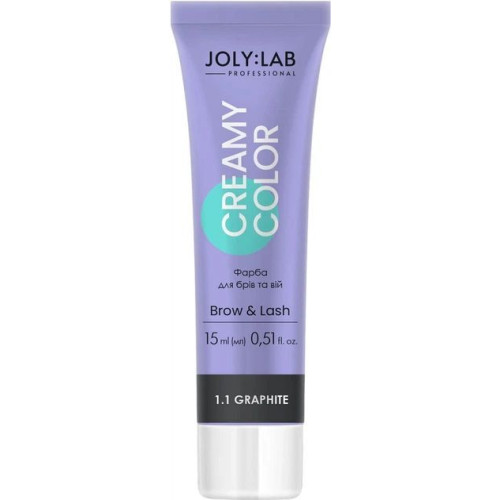 Краска Joly:Lab для бров и ресниц графитовая Creamy Color 15 мл