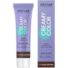 Фарба Joly:Lab для брів та вій темно-коричнева Creamy Color 15 мл