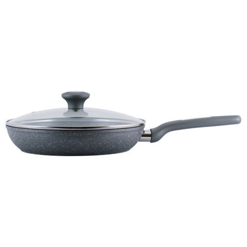 Сковородка Kamille с крышкой и гранитным покрытием из алюминия 26 см 4272GR