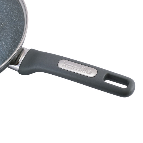 Сковородка Kamille с крышкой и гранитным покрытием из алюминия 26 см 4272GR
